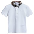 Baby Boys White Cotton Polo Shirts Cheap