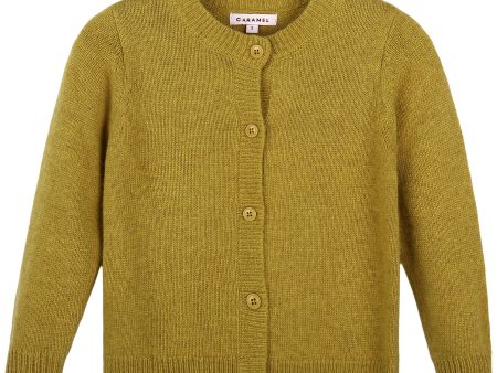 Girls Yellow Knitted Cardigan Online now