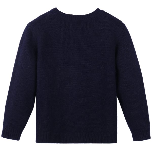 Baby Navy Blue Knitted Cardigan on Sale