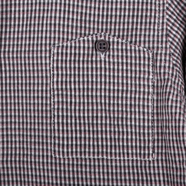 Baby Boys Grey Checked Woven Shirt For Sale