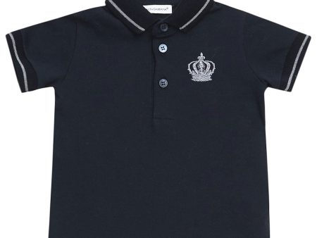 Baby Boys Dark Blue  Citta Basico  Polo Shirt Cheap