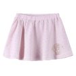 Baby Girls Pink Cotton Skirt With Gold Spot Trims For Sale