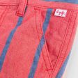 Boys Blue & Red Striped Cotton Shorts Online Sale