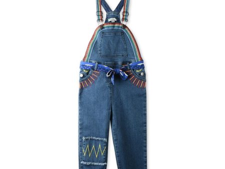 Girls Blue Denim Lucile Dungarees on Sale