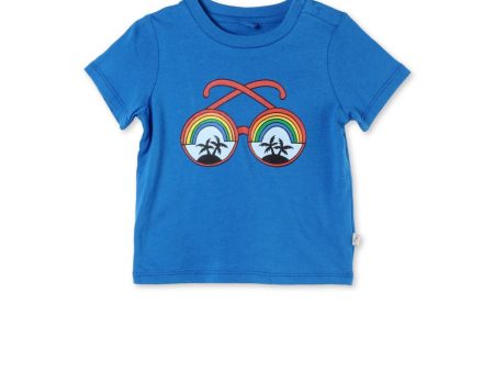 Baby Boys Blue  Sunglasses Print Chuckle T-shirt Discount