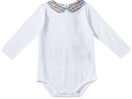 Baby  White   Cotton  Babysuit on Sale