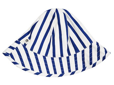 Blue & White Striped Sun Hat on Sale