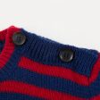 Baby Boys Black & Red Striped Sweatshirt For Sale