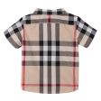 Baby Boys Multicolor Classic Check Short Sleev Cotton Shirt Supply