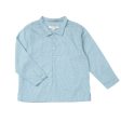 Baby Boys Blue Grid Cotton Alkanet Shirt For Discount