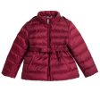 Baby Girls Dark Pink Down Padded Hooded Jacket Discount