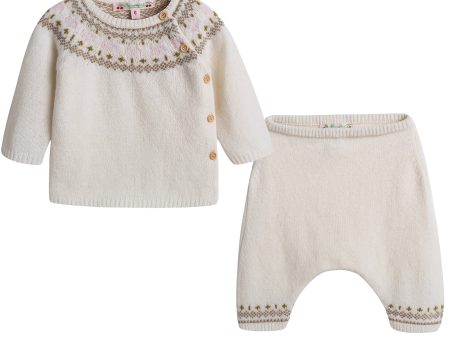 Baby Girls Ivory Wool Sets Fashion