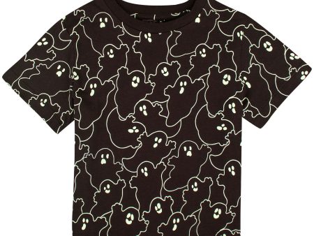 Arlo Boys Black Glow-In-The Dark Cotton T-Shirt Discount