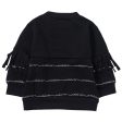 Baby Black Strip Of Cloth Trims Sweatshirt Online