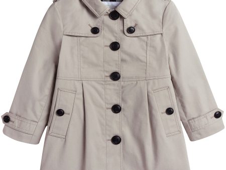 Baby Girls Beige Classic Trench Coat Online now