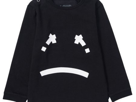 Baby Black T-Shirt With White Printed X Tears Face Online