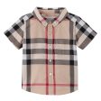 Baby Boys Multicolor Classic Check Short Sleev Cotton Shirt Supply