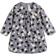 Baby Girls Grey With Multicolor Print Dresses Cheap