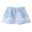 Baby Girls Blue Floral Printed Skirts With Underpants Online