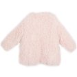 Sparkles Girls Pink Fluffy Coat With Two Pockets Online