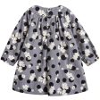 Baby Girls Grey With Multicolor Print Dresses Cheap