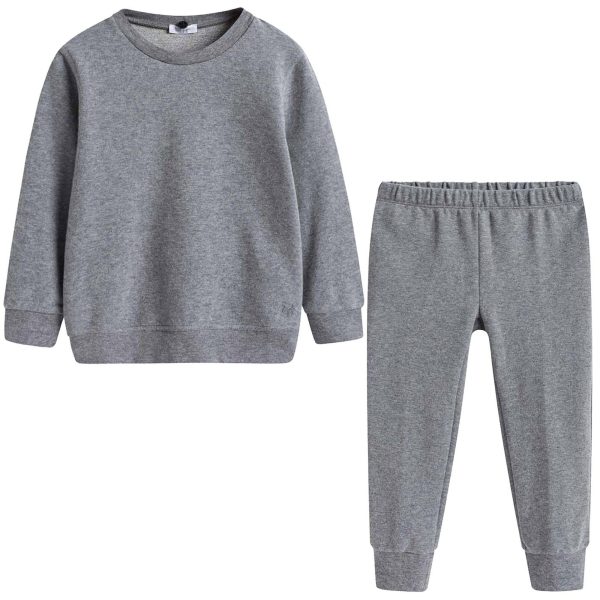 Baby Boys Grey Hooded Top & Bottom Two Piece Set Online Hot Sale