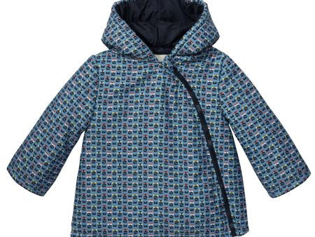 Baby Blue&Mulitcolors  FF Monster  Printed Jacket Supply