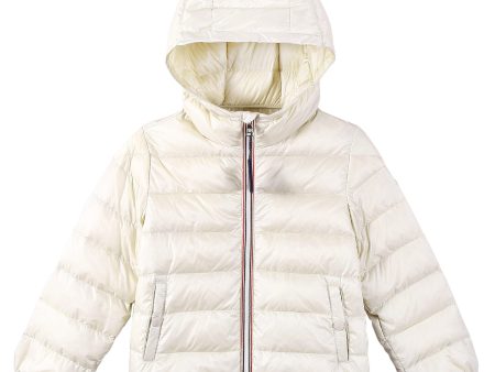 Baby Boys White Down Padded Hooded  Dominic  Jacket Sale