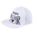 Baby Boys White Tiger Head Printed Cap For Sale