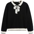 Girls Black & White Wool Sweater on Sale