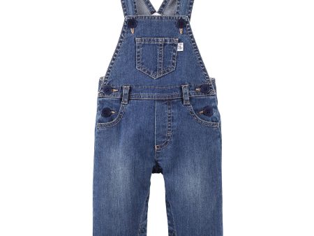 Baby Boys Blue Denim Cotton Brace Jeans Hot on Sale