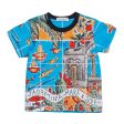 Baby Boys Multicolor Printed Cotton Beachwear T-Shirt Cheap