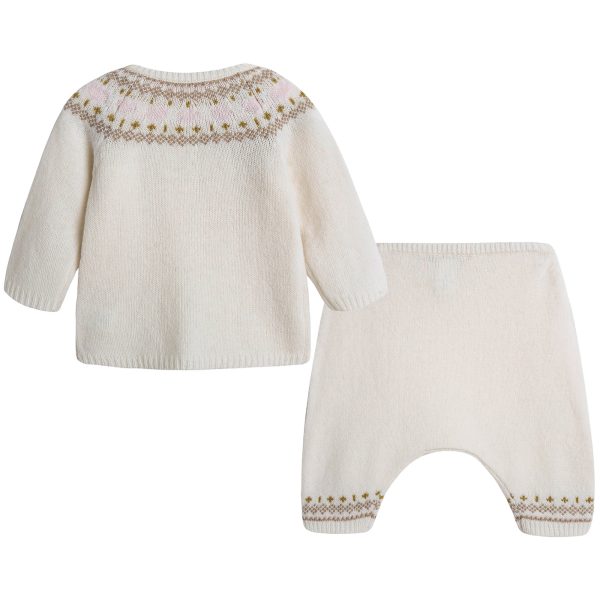 Baby Girls Ivory Wool Sets Fashion