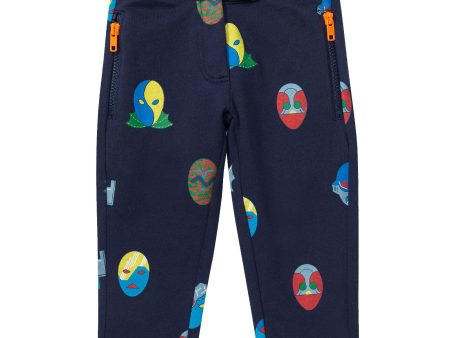 Rocky Boys Navy Blue Super Stella Heroes Printed Trousers Fashion