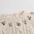 Baby Girls Lvory Embroidered Wool Blend Sweater Supply