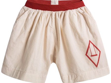 Girls White Cotton Shorts on Sale