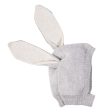 Baby Light Grey Alpaca Wool Knitted Rabbit Cagoule Online Hot Sale