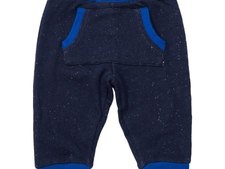 Baby Boys Navy Blue Elastic waisted Trousers Online Hot Sale