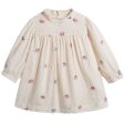 Baby Girls Lvory With Pink Flowers Dress For Sale