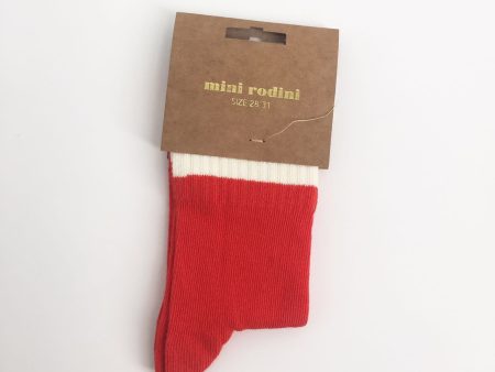 Baby Red Cotton Knitted Socks Online