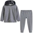 Baby Boys Grey Hooded Top & Bottom Two Piece Set Online Hot Sale