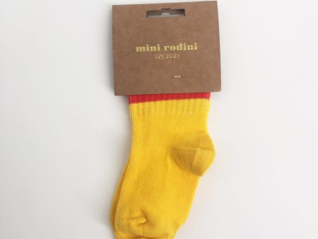 Baby Yellow Cotton Knitted Socks Online Hot Sale