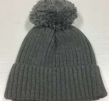 Tweedle Girls Grey Wool Ribbed Knitted hat Online Hot Sale