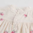 Baby Girls Lvory With Pink Flowers Dress For Sale