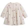 Baby Girls Lvory With Pink Flowers Dress For Sale