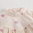 Girls Lvory With Pink Flowers Blouse Supply