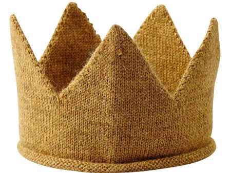 Baby Brown Wool Knitted Crown Discount